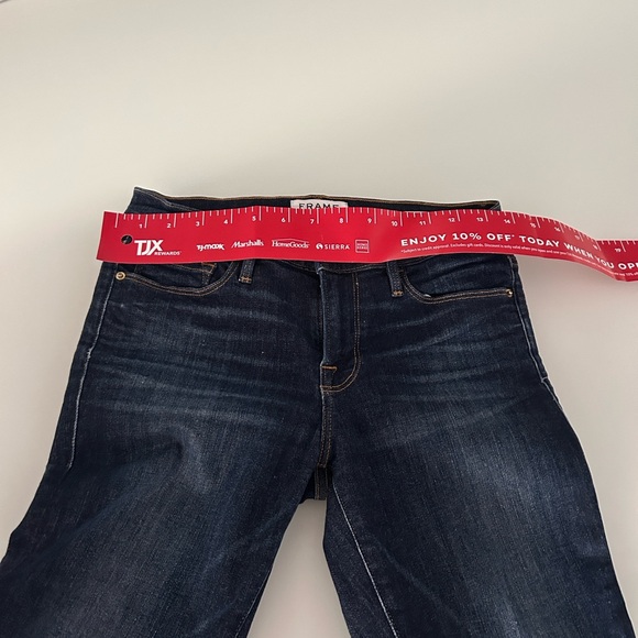 Frame Denim Women's Indigo Straight Leg Jeans - Picture 6 of 7